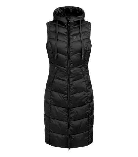 E.L.T Ostende Ladies Lightweight Long Gilet #colour_black