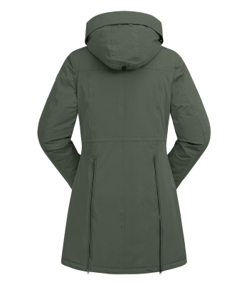 E.L.T Ontario Ladies Winter-Performance-Riding Parka #colour_dark-olive