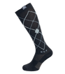 E.L.T Argyle Riding Socks #colour_black-stone-blue