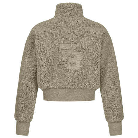 E.L.T Teens Alba Teddy Fleece Jacket #colour_beige-grey