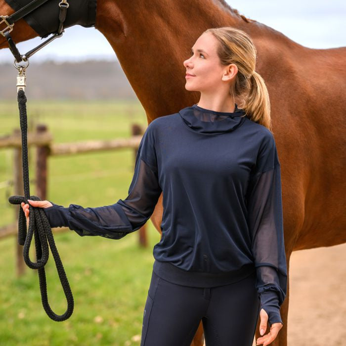 E.L.T Ruby Fly Protection Hoody #colour_deep-blue