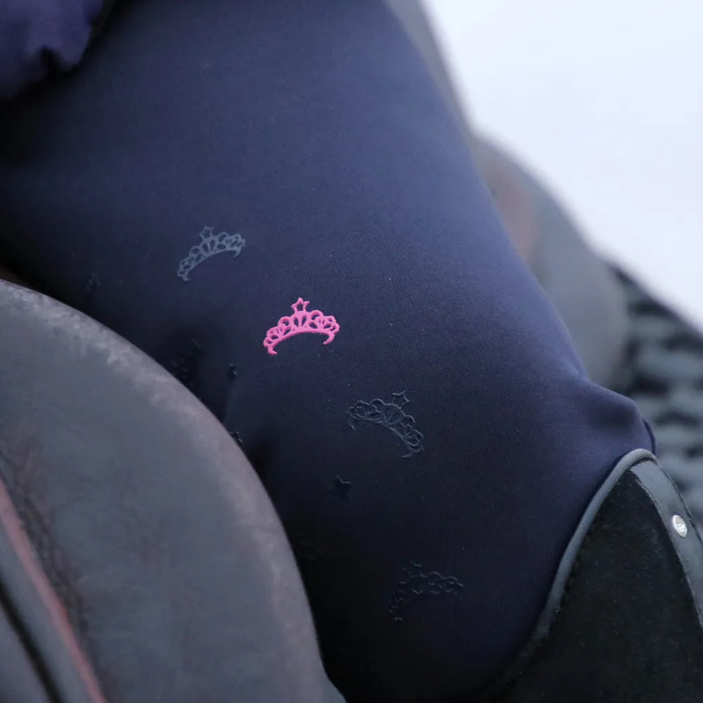 Sara Riding Tights By Little Rider #colour_navy-pink