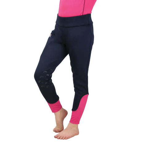 Sara Riding Tights By Little Rider #colour_navy-pink
