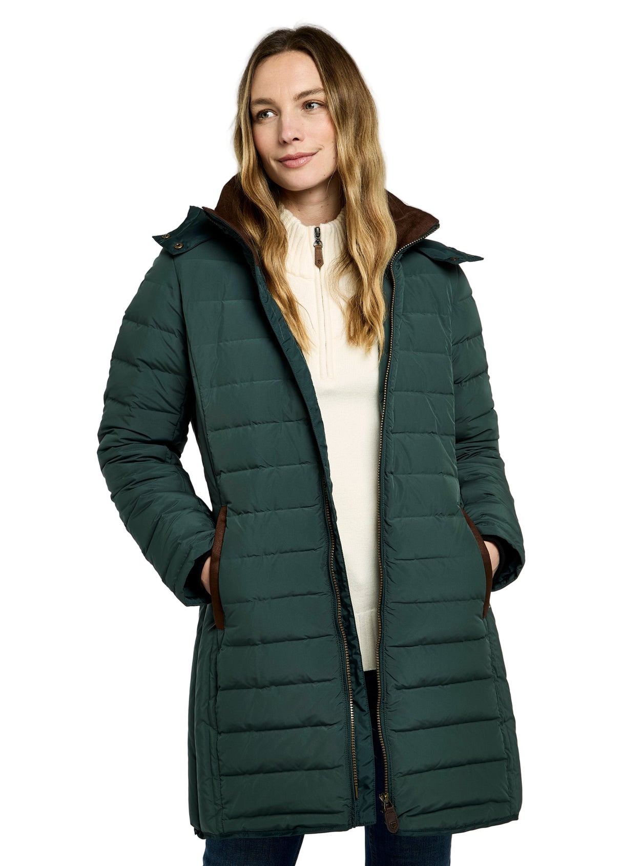 Dubarry Womens Ballybrophy Quilted Jacket #colour_winter-moss