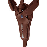 Stubben Pro-Jump Breastplate Closed Martingale Fork #colour_redwood