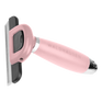 Waldhausen Deshedding Comb with Gel Handle, L #colour_linnea-pink