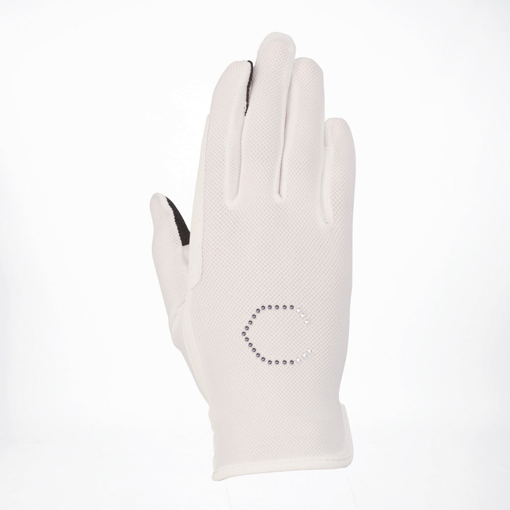 Coldstream Lintlaw CoolMesh Summer Riding Gloves #colour_white