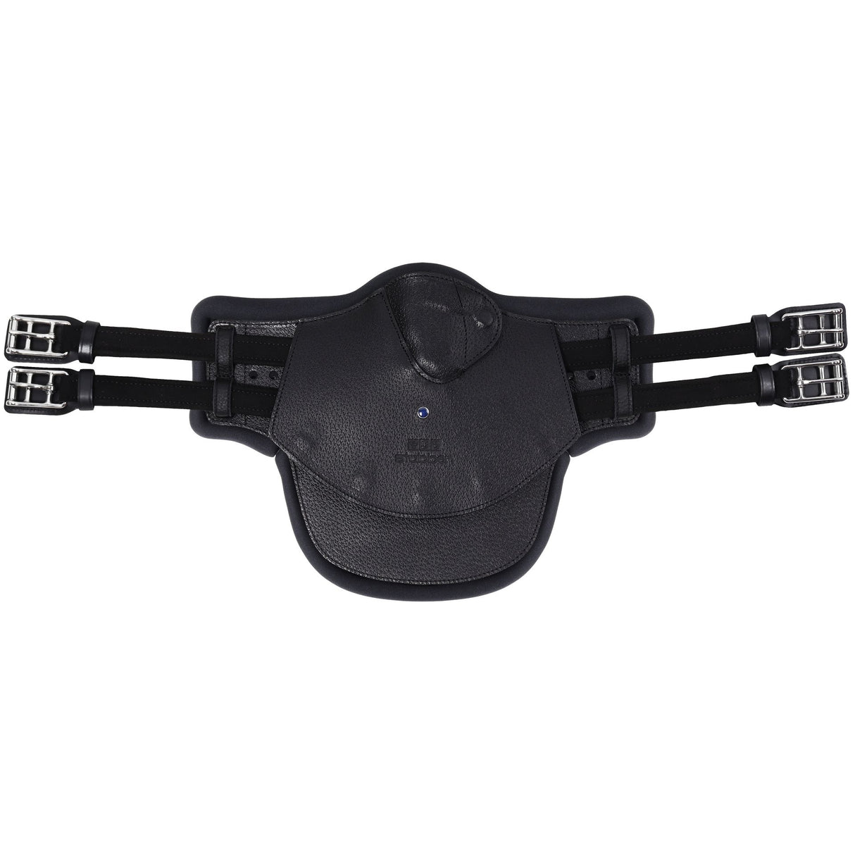 Stubben Equi-Soft® Belly Stud Girth with Cover - Ebony #colour_neoprene-black