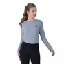 Weatherbeeta Ladies Relaxed UV Long Sleeve Tee #colour_blue-stone