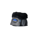 Weatherbeeta Tough-Tec Prime Fleece Trim Rubber Bell Boots #colour_black-grey