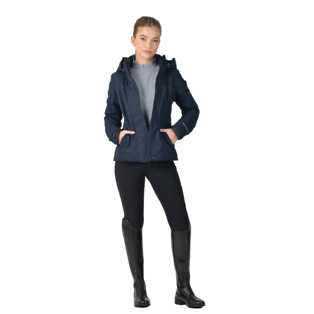 Weatherbeeta Ladies Protect Jacket With High Neck #colour_navy