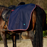 Weatherbeeta Essential Fleece Lined Quarter Sheet #colour_navy-burgundy