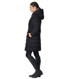 Dublin Belted Ladies Longline Puffer #colour_black