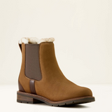 Ariat Women's Wexford Sherpa Waterproof Chelsea Boot #colour_amber-brown