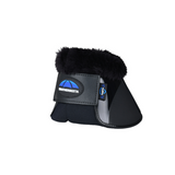 Weatherbeeta Tough-Tec Impact Fleece Trim Bell Boots #colour_black-black