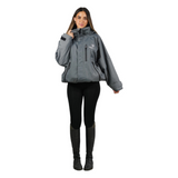 EQUIDRY Women's Thin Fleece Shortie #colour_grey-grey