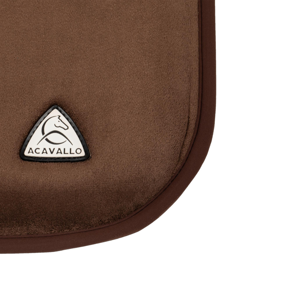 Acavallo Chair Seat Saver Classic Gel Suede #colour_brown