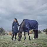 Weatherbeeta Comfitec Prelim 220G Turnout #colour_navy-embossed-plaid