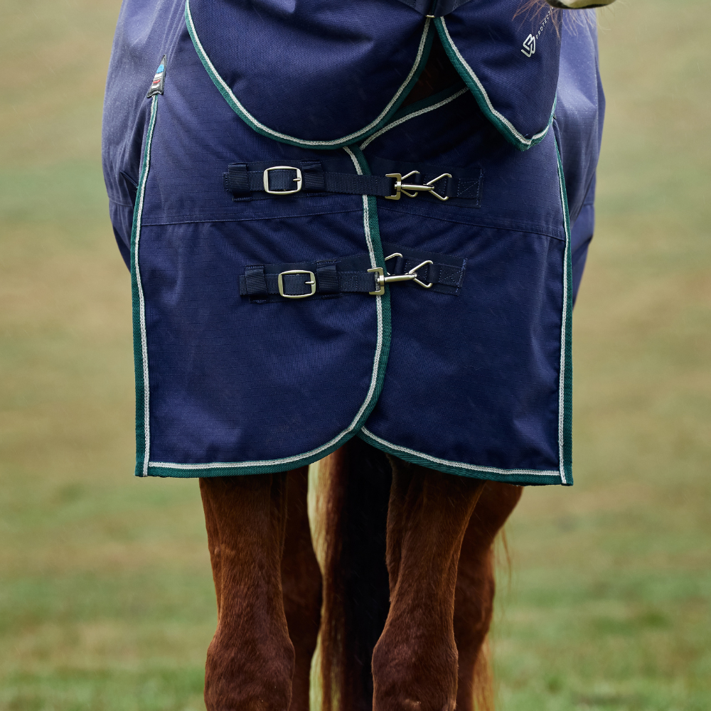 Weatherbeeta Comfitec Plus Dynamic 0G Detach-A-Neck Turnout #colour_navy-forest-green