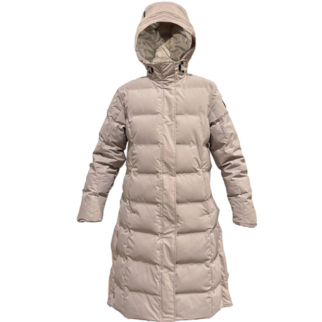 EQUIDRY Girl's Thora Waterproof Riding Puffer #colour_sand