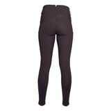 HKM Ladies Silicone Full Seat Riding Breeches -Arezzo- #colour_dark-brown