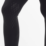 EQUIDRY Women's Water Repellent Leggings #colour_black-peacock-pink