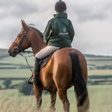 EQUIDRY Women's Thin Fleece Shortie #colour_black-forest-green