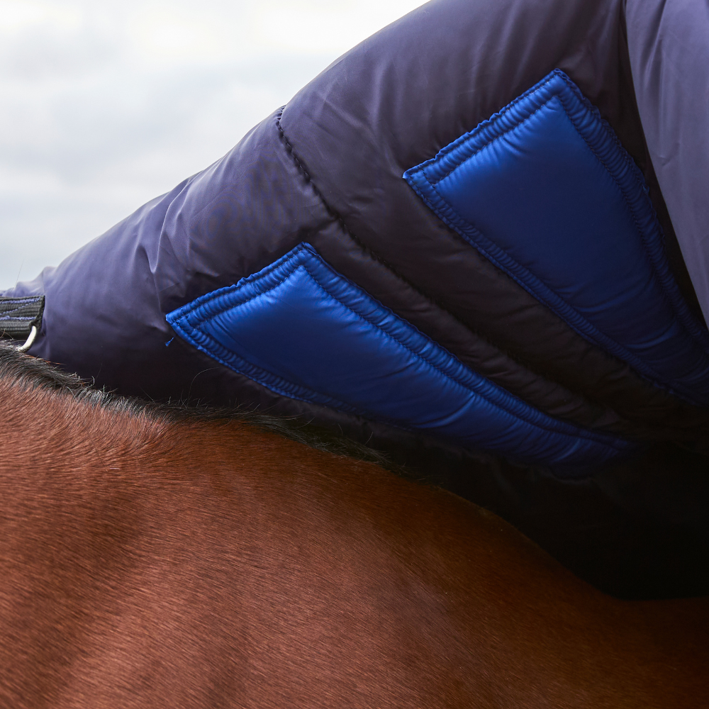 Weatherbeeta Comfitec Plus Dynamic 220G High Neck Turnout #colour_navy-forest-green