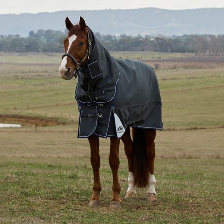 Weatherbeeta Comfitec Ultra 220G Detach-A-Neck Turnout #colour_charcoal