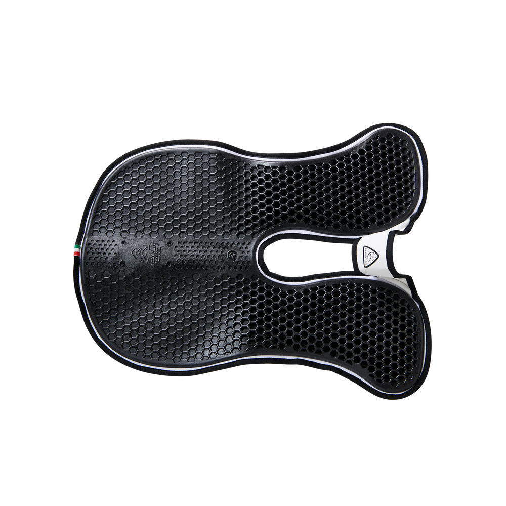 Acavallo Pad SP WFS Suede Hexagonal Gel Front Riser #colour_white