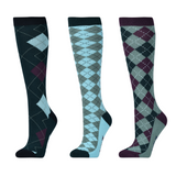 Dublin 3 Pack Socks Adults #colour_emerald-green-clan-argyle