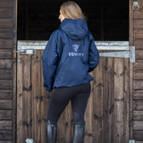 EQUIDRY Women's Shortie Mesh Lining Mac #colour_navy