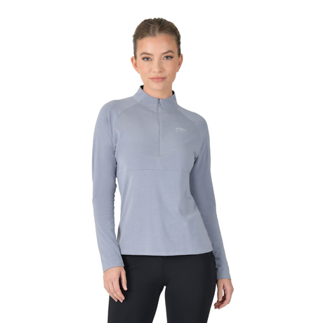 Weatherbeeta Ladies Bamboo Long Sleeve Performance Base Layer #colour_bluestone