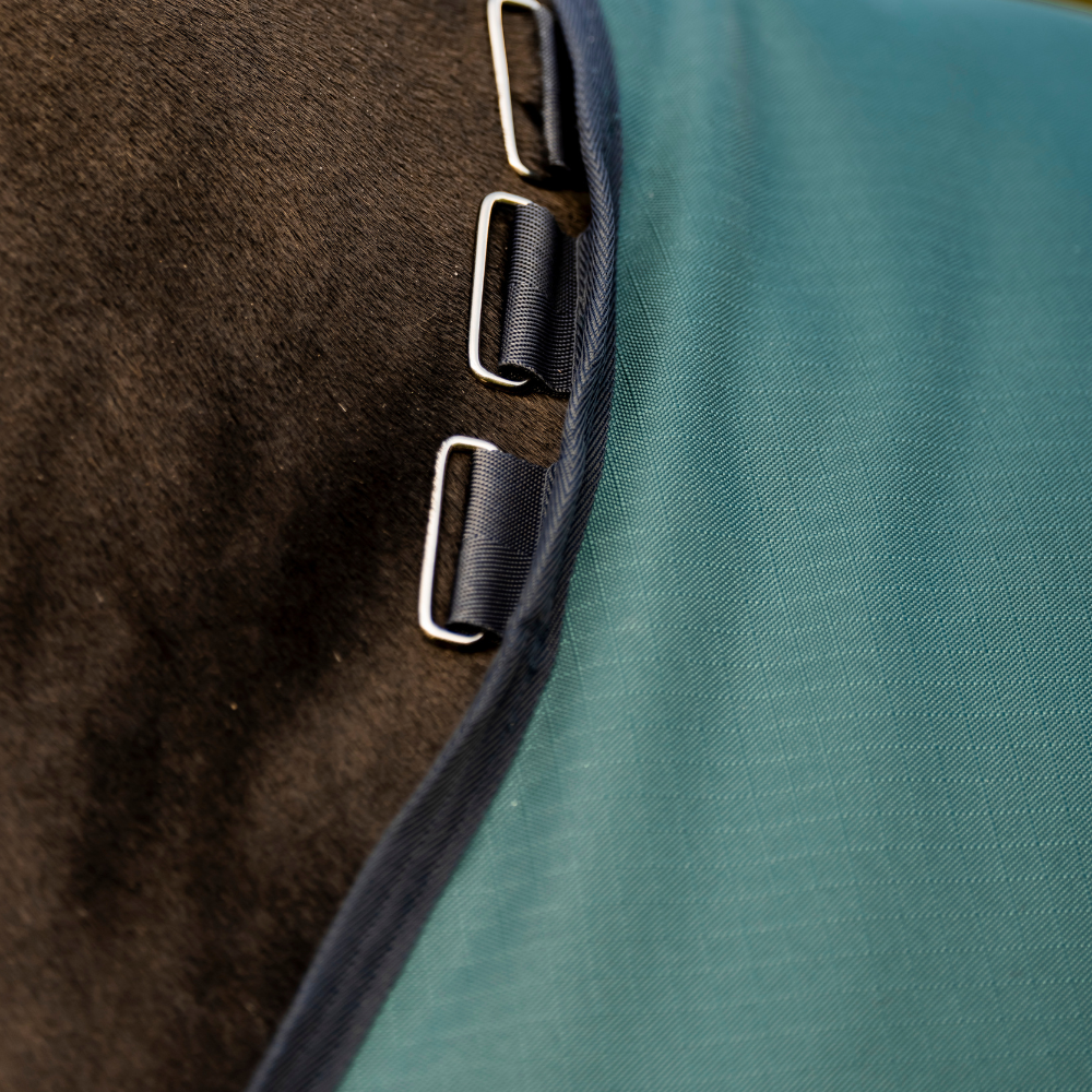 Horseware Ireland Amigo Ripstop 900 Fleece Lined 50g #colour_dynasty-green-navy-silver