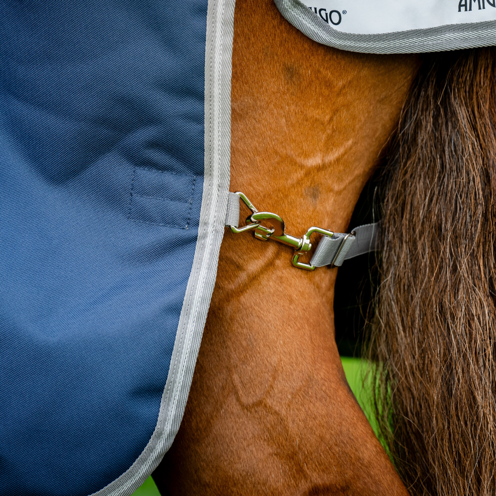 Horseware Ireland Amigo 1200D 250g Turnout Rug #colour_navy-titanium-grey-silver