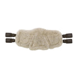Stubben Equi-Soft® Saddle Girth with Cover - Ebony #colour_lambskin-beige-brown