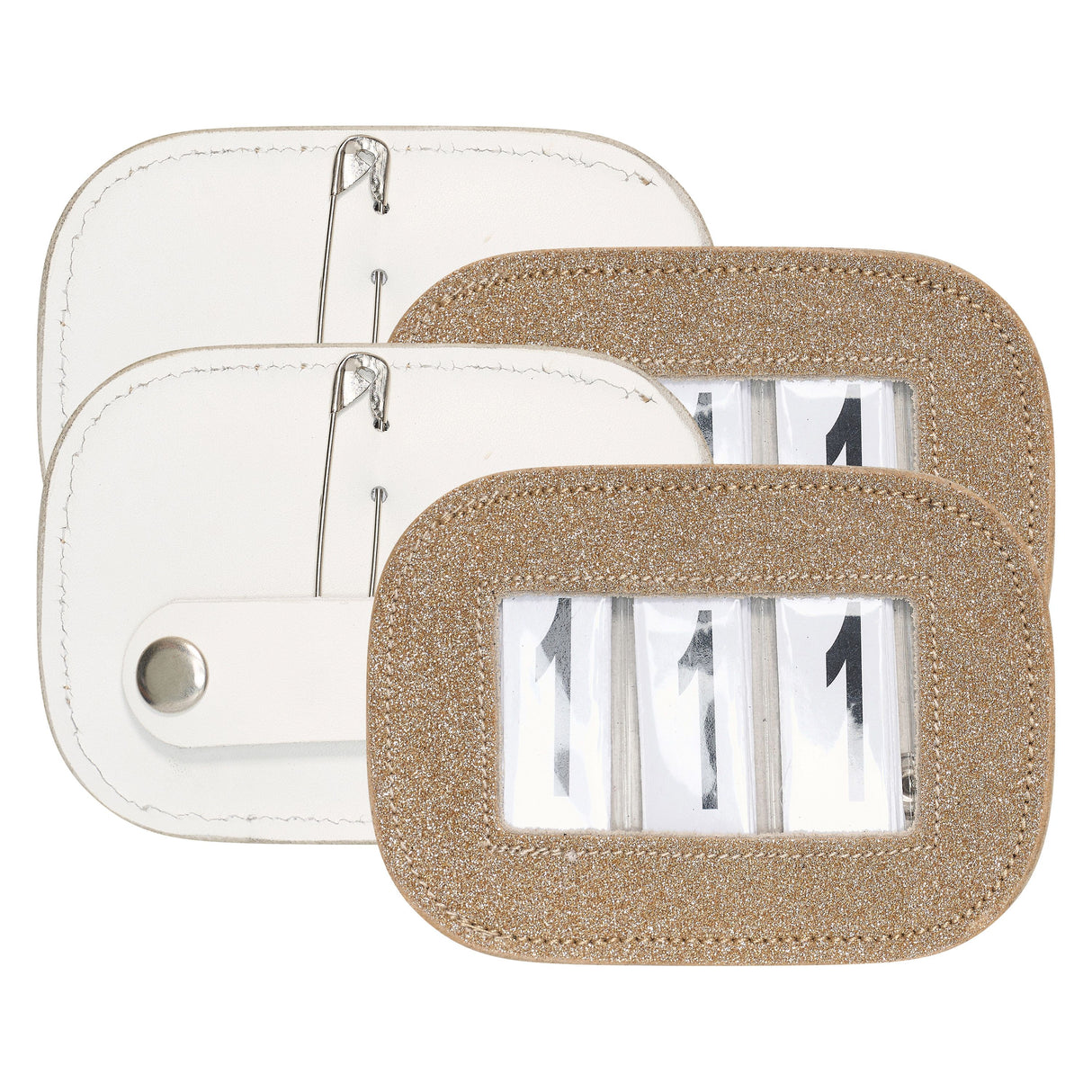 Imperial Riding Square Glitter Competition Number - Pack of 2 #colour_gold