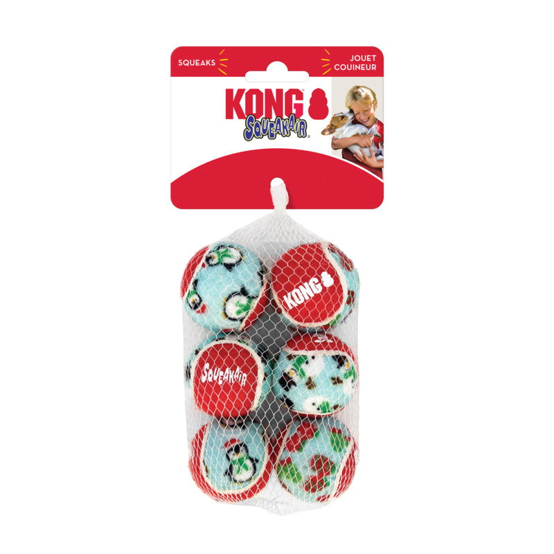 Kong Holiday Squeakair Balls 6