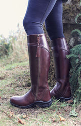 Toggi Rutland Regular Leg Country Boots #colour_mahogany