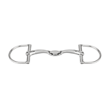 Sprenger Satinox D-Ring 14mm Stainless Steel Double Jointed 90mm Ring Snaffle