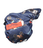 Hy Equestrian Thelwell Collection Practice Makes Perfect Saddle Cover #colour_navy-red