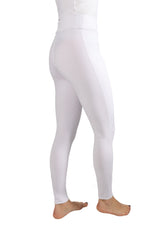 Hy Equestrian Ladies Melton Riding Tights #colour_ white