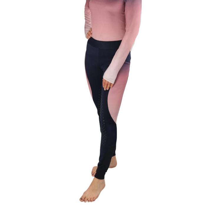 Hy Equestrian Elevate Riding Tights #colour_navy-rose