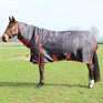 HYCONIC 200g Combi Turnout Rug #colour_charcoal-red