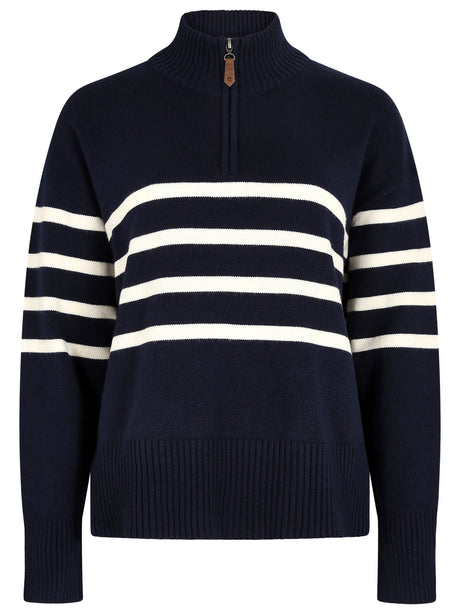 Dubarry Womens Fonthill Knitted Jumper #colour_navy