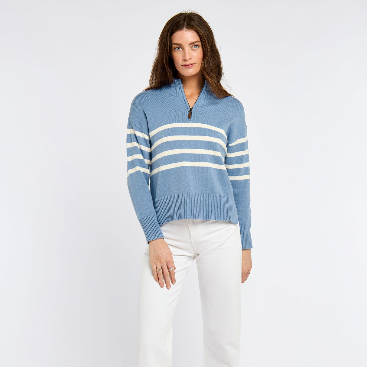 Dubarry Womens Fonthill Knitted Jumper #colour_dusty-blue