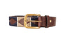 Hy Equestrian Elevate Polo Belt #colour_navy-fossil