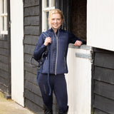 Hy Equestrian Ladies Elevate Allure Gilet #colour_navy-gun-metal-grey