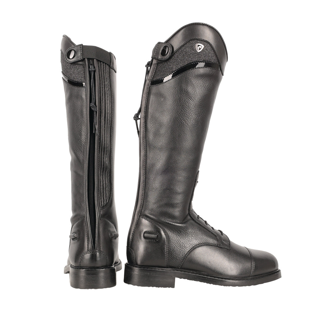Hy Equestrian Children's Atrani Riding Boots #colour_black
