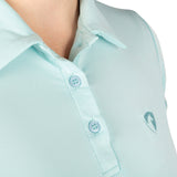 Hy Equestrian Ladies Elevate Essential Polo Shirt #colour_ice-blue